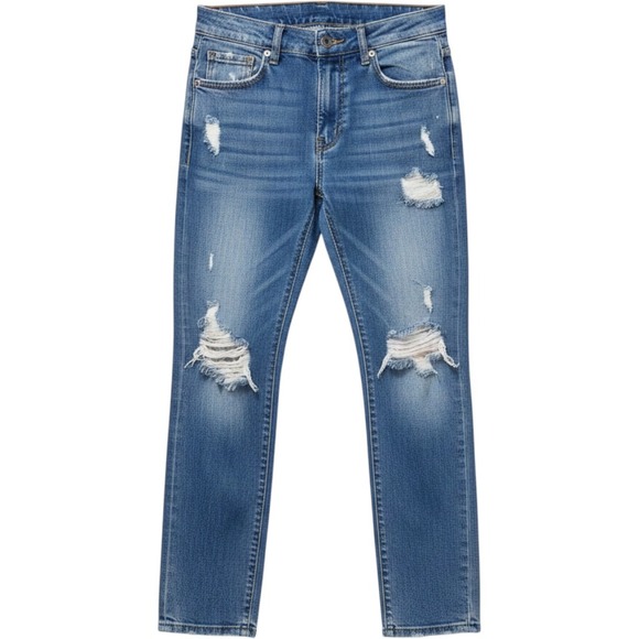 by the way. Denim - by the way. Distressed Jeans Women 25 Blue‎ Excellent High Rise Ripped Cropped